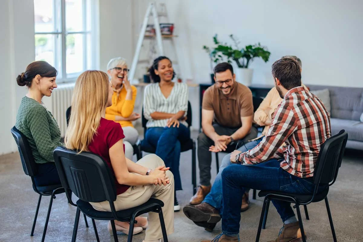 A group therapy session at Spring Grove Recovery